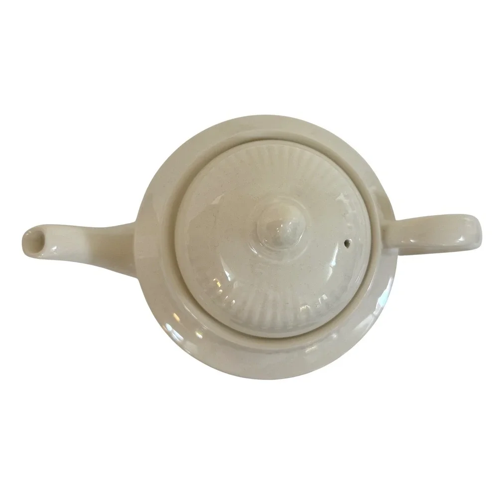Vintage Wedgwood Edme Teapot Discontinued Ivory Creamware England Excellent